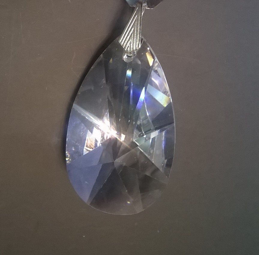 873(50).Хрустальная подвеска "Луч",Прозрачный,20х30х50 мм*