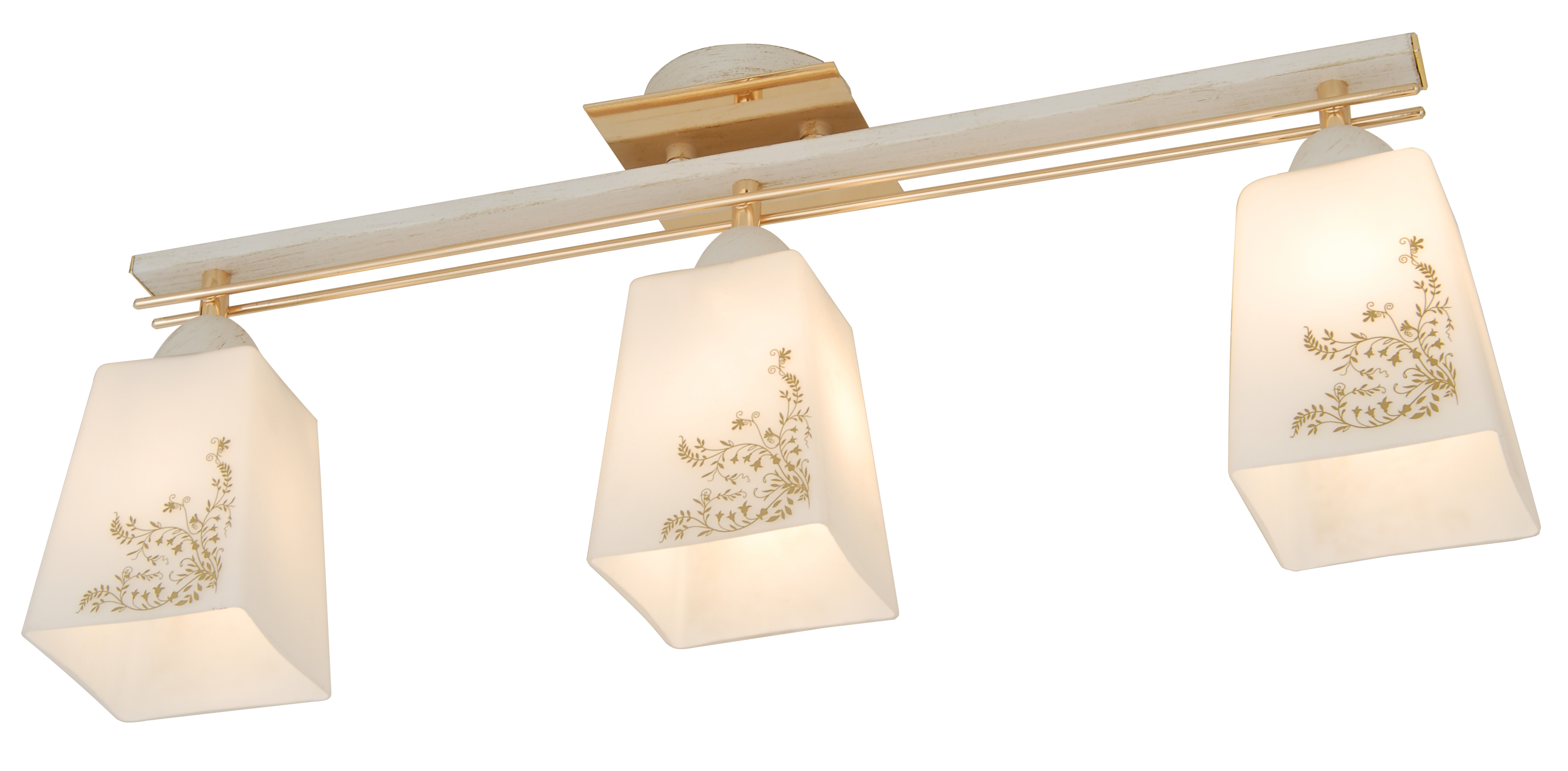 CL145132. CitiLux. Люстра потолочная  3*E27  75W 220V. Белый,золото