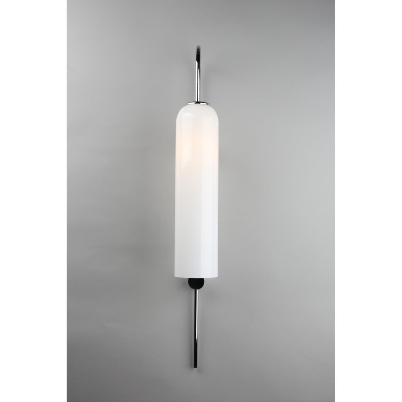 Бра, настенный светильник. Хром, белый 1*E27 40W 220V. Omnilux Parrini OML-99601-01