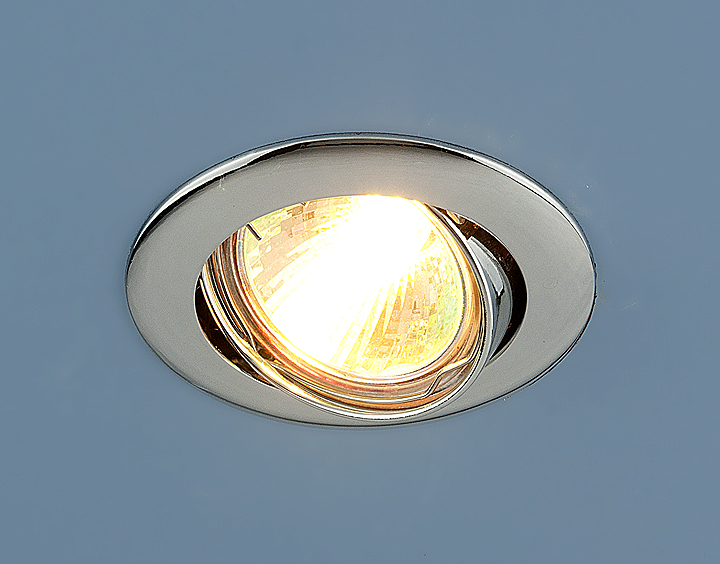 104S MR16 CH.(a031468).Elektrostandard. Встраиваемый светильник поворотный. Хром,круглый.1*Gu5.3, 35