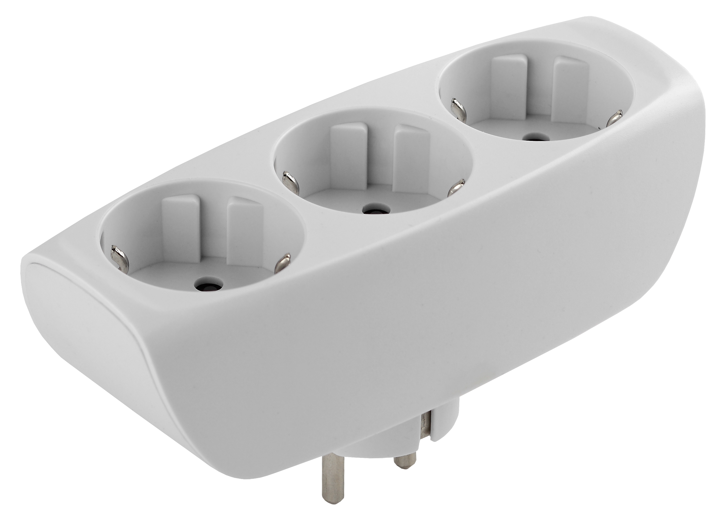 Разветвитель на 3 розетки, c заземлением со шторками, 16A, 3500W, IP20. Белый. Эра C0045529