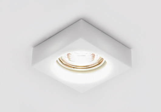 D9171 Milk.Ambrella.Встраиваемый светильник MR16. алюмининий, белое глянцевое стекло, 1*Gu5.3, 50W, 