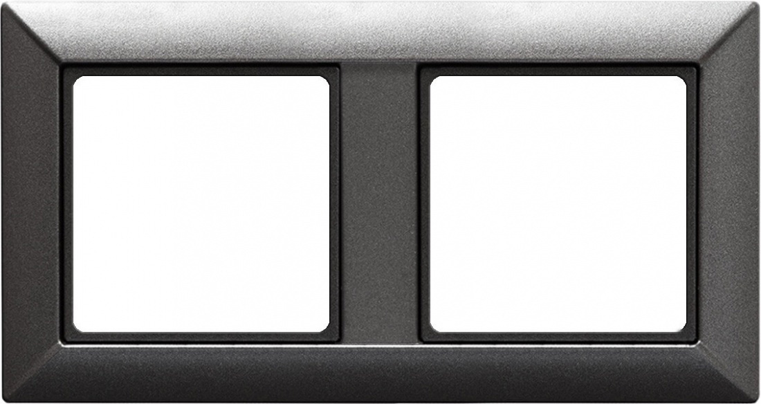 Jung ECO Profi Рамка на 2 поста Антрацит матовый EP482AN