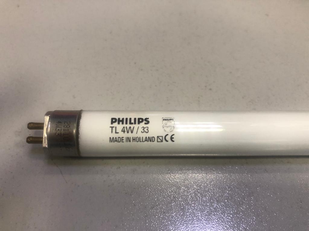 Лампа люминесцентная линейная G5 4W. Philips T4 TL4W/33