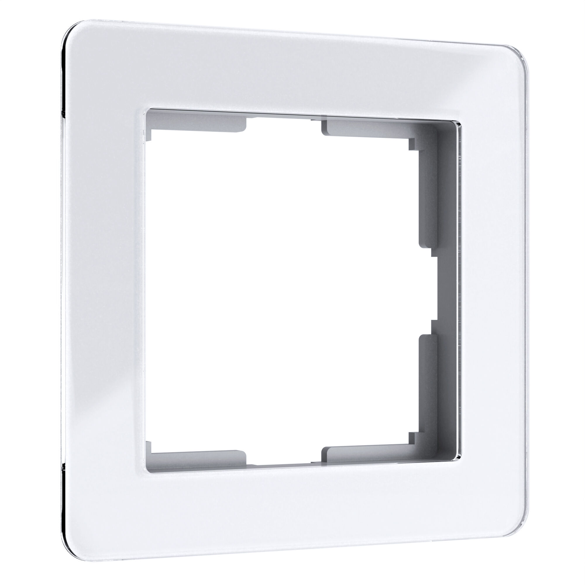 Рамка на 1-пост Белый Поликарбонат;акрил глянец. Werkel Acrylic W0012701