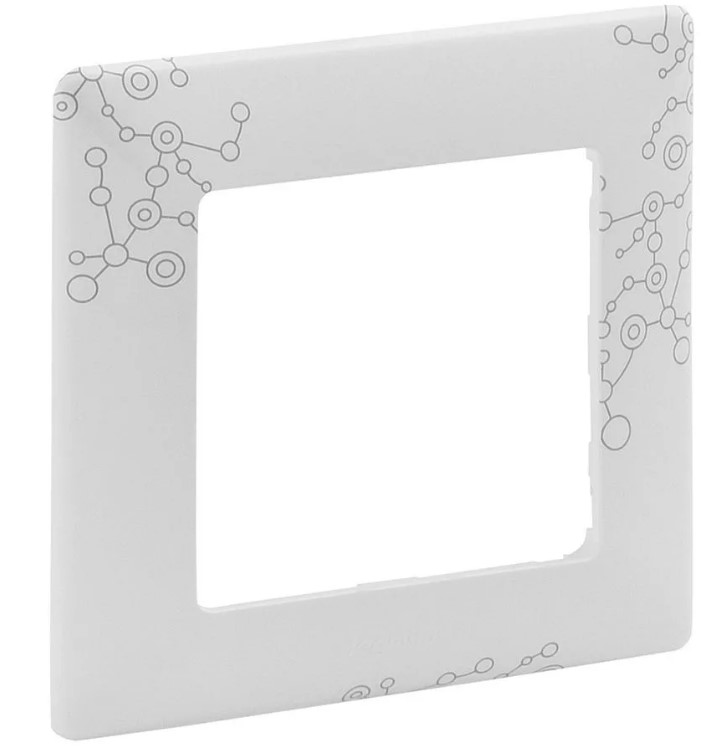 754121. Legrand. Valena Life (Эл Грей). Рамка на 1-пост. не горючий пластик