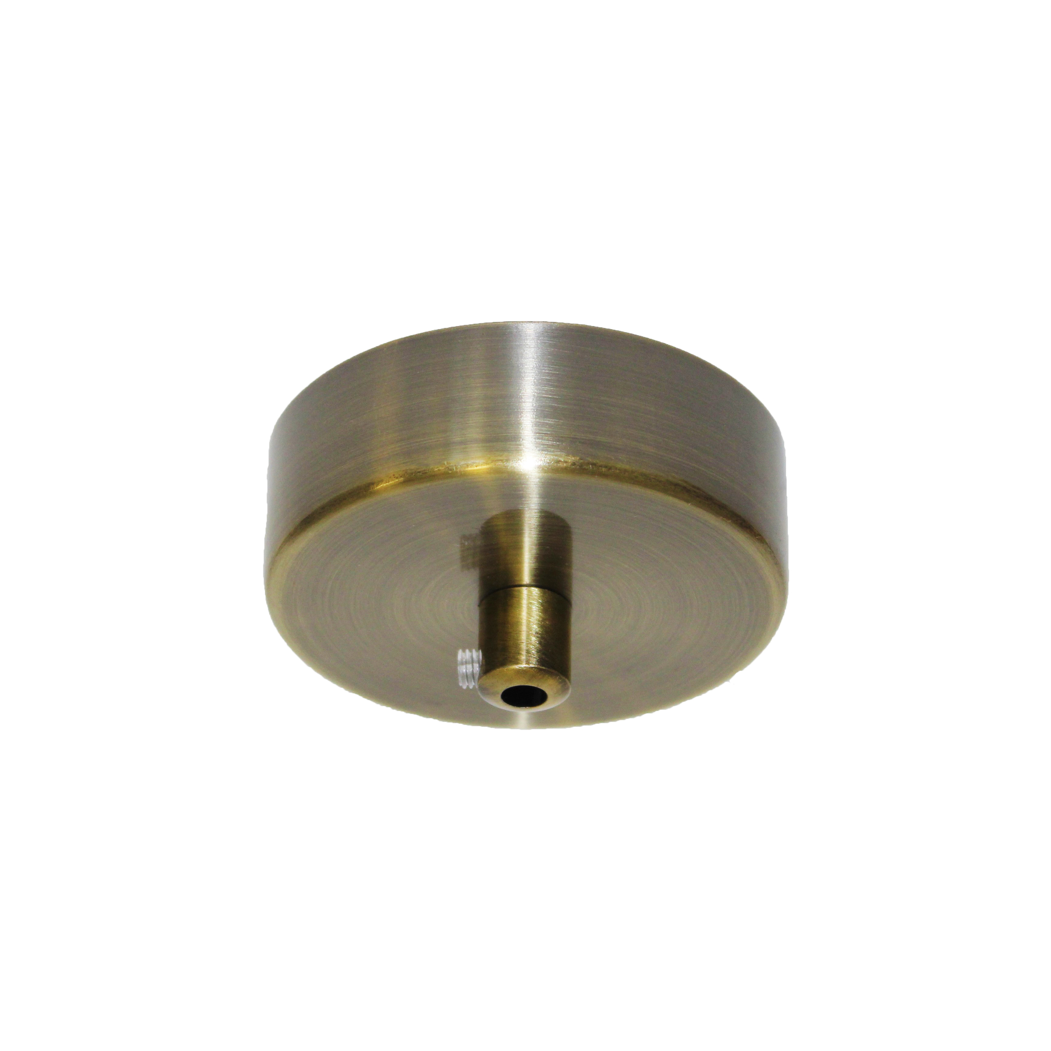 BASE.80.03.AB.33 Идеи.Универсальное потолочное крепление с зажимом для провода,D80mm,металл.Бронза