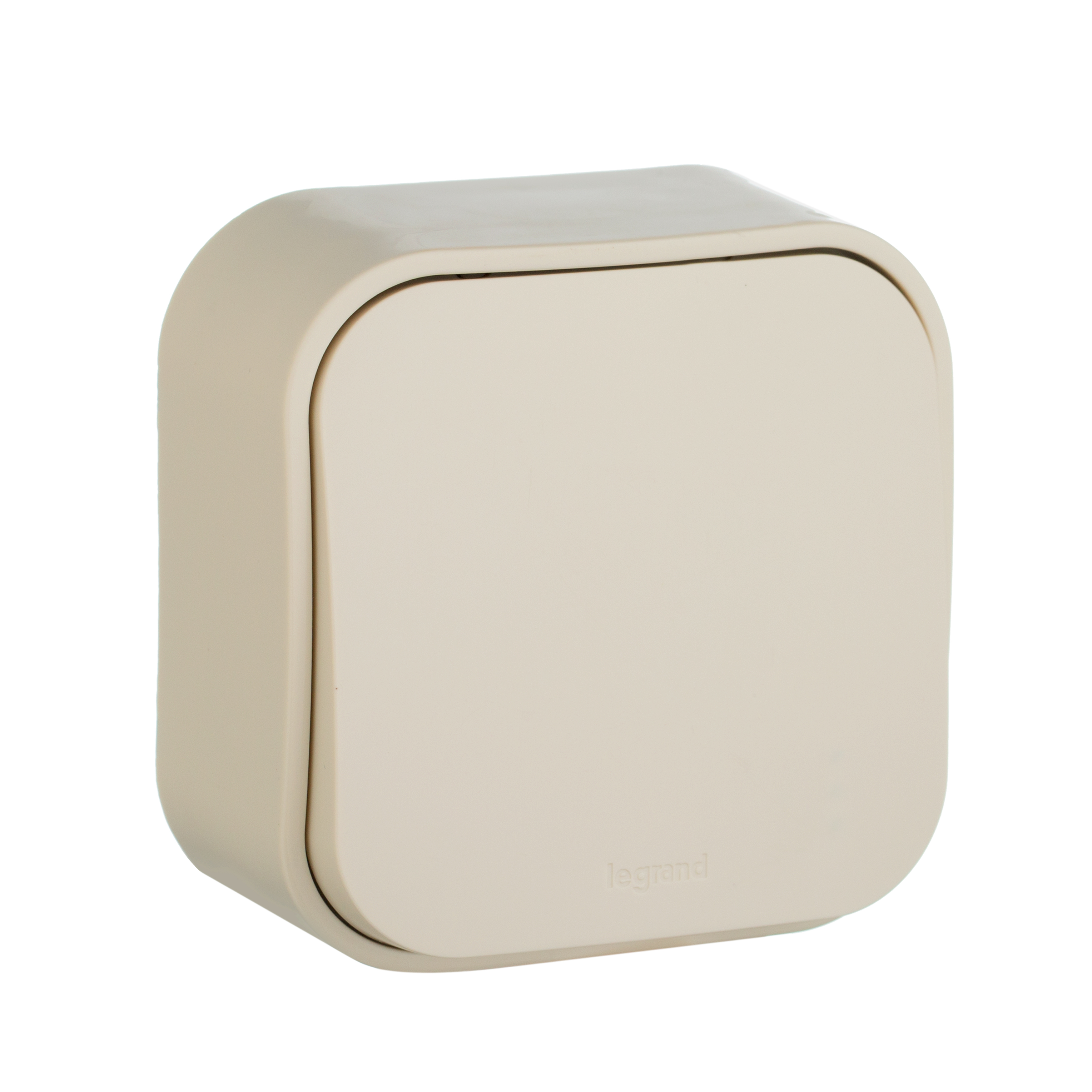 Выключатель накладной 1 клавишный Слоновая кость IP20 Legrand Quteo 782230