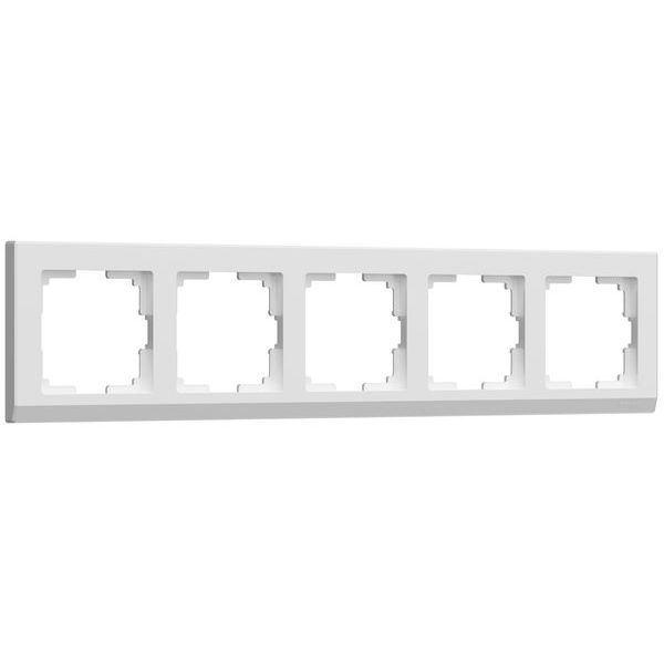 Рамка на 5-постов белый поликарбонат Werkel Stark белый W0051801