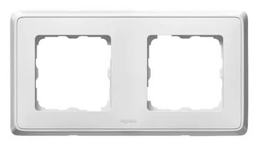 773652. Legrand. Cariva (Белый). Рамка на 2-поста. не горючий пластик