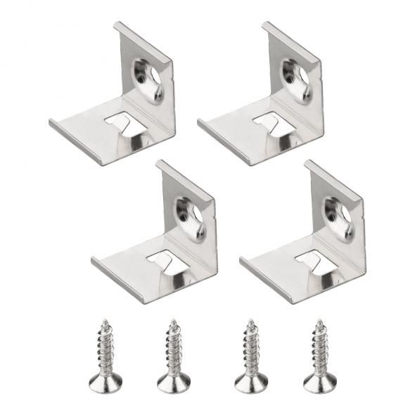 024486-ARL.Arlight.Комплект держателей профиля., накладной, сталь, 4 держателя, 4 шурупа