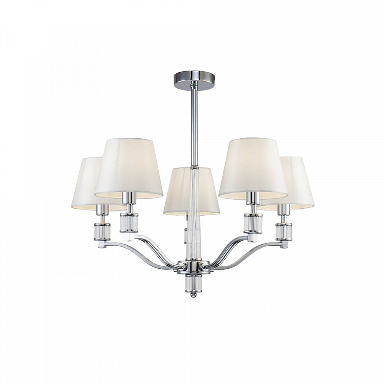 FR5020PL-05CH. Freya. Люстра  5*E14  40W 220V. Хром, белый