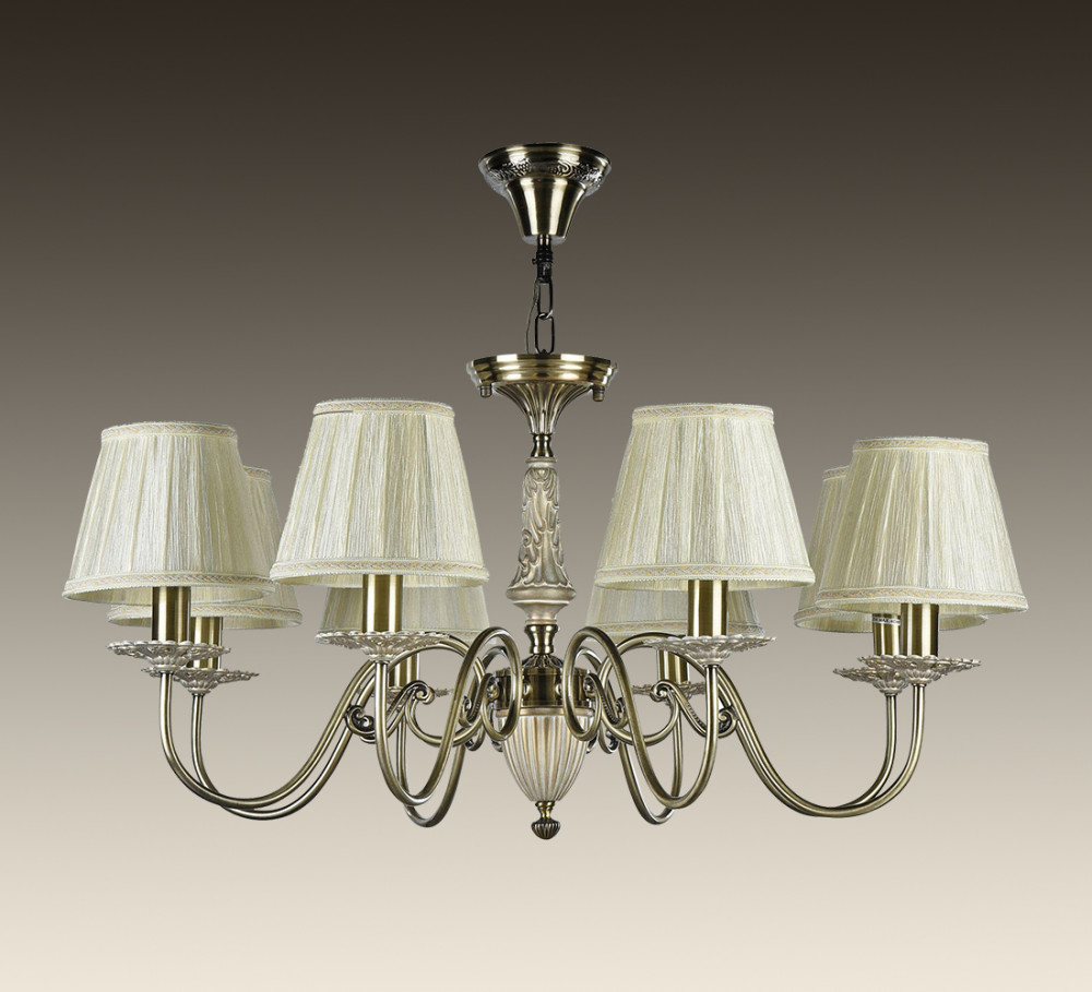 RC011-PL-08-R. Maytoni. Люстра  8*E14  40W 220V. Бронза, кремовый