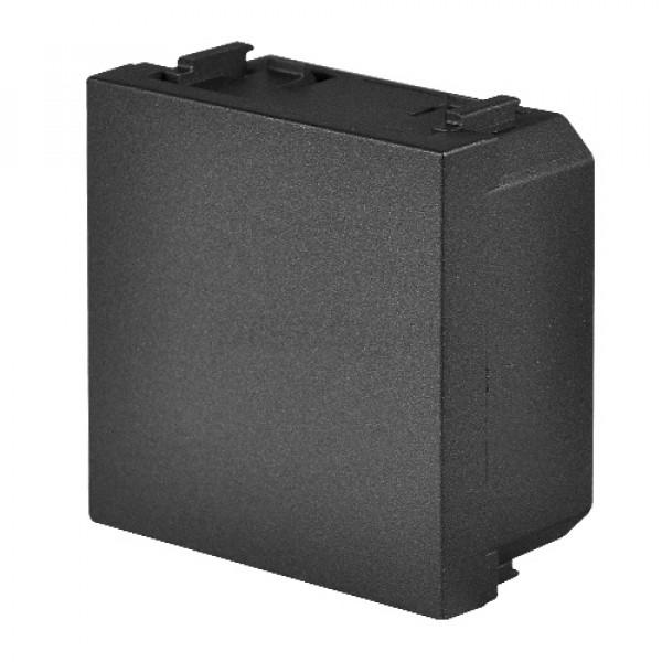 Niessen Zenit  (Антрацит). Заглушка 2-модульная, встраиваемый монтаж