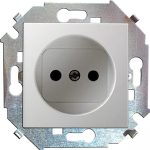 Simon Simon15 Белый Механизм розетки 2К без заземления IP20 250V Белый 16A 1591431-030