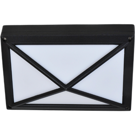 Уличный светильник, настенно-потолочный IP65. Черный матовый. 2*GX53, 15W 220V Ecola B4157S FB53PSEC