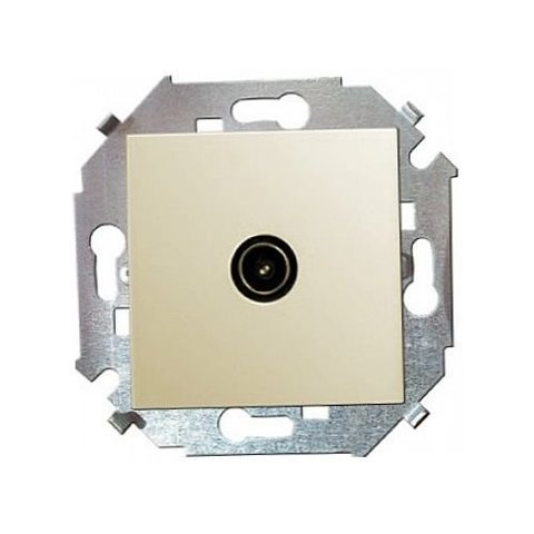 Simon Simon15 Слоновая кость Механизм розетки TV  одиночной IP20 Слоновая кость 1591475-031