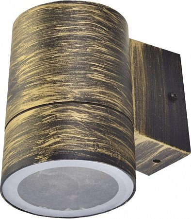 Уличный светильник накладной односторонний IP65. Черно-золотой. 1*GX53, 15W 230V General Lighting Sy