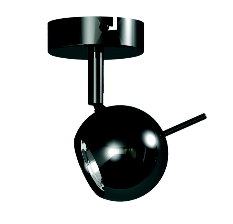 91823 LAMPLANDIA Светильник настенно-потолочный, Цоколь 1*GU10 50W 220V IP20. Черный хром