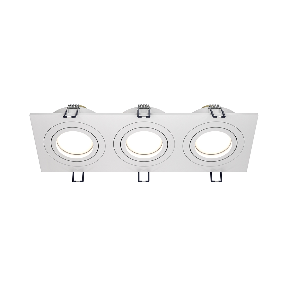 DL024-2-03W. Maytoni. Встраиваемый светильник MR16, 3*GU10, 50W, 220V. Белый