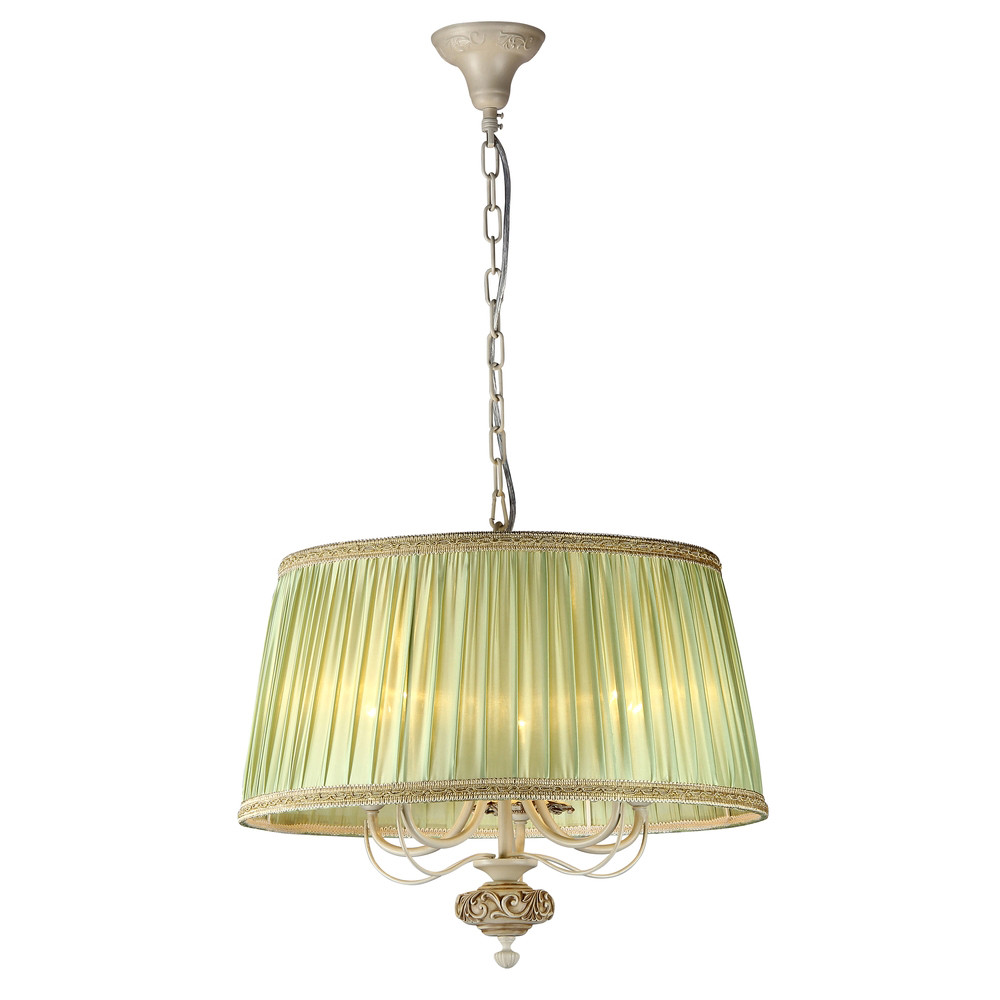 ARM325-55-W. Maytoni. Люстра  5*E14  40W 220V. лоновая кость, зеленый