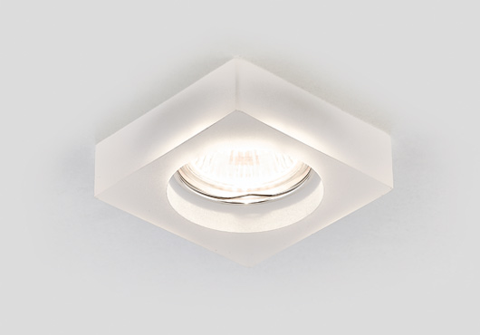 D9171 W.Ambrella.Встраиваемый светильник MR16. алюмининий, белое матовое стекло, 1*Gu5.3, 50W, 12/22