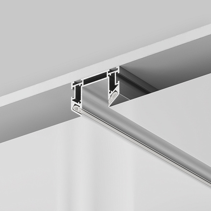 TRA005MP-312S, Maytoni Technical, Профиль для монтажа в натяжной потолок, накладной, 2м. Алюминий