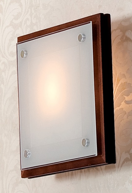 CL938311.CitiLux.938. Светильник настенный.Коричневый, хром, белый, 1*E27 60W 220V IP20