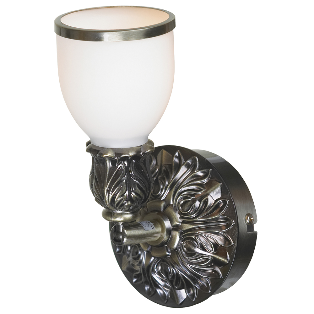 Бра, настенный светильник. Бронза, белый 1*E14 40W 220V. Lussole Furlo LSL-7301-01