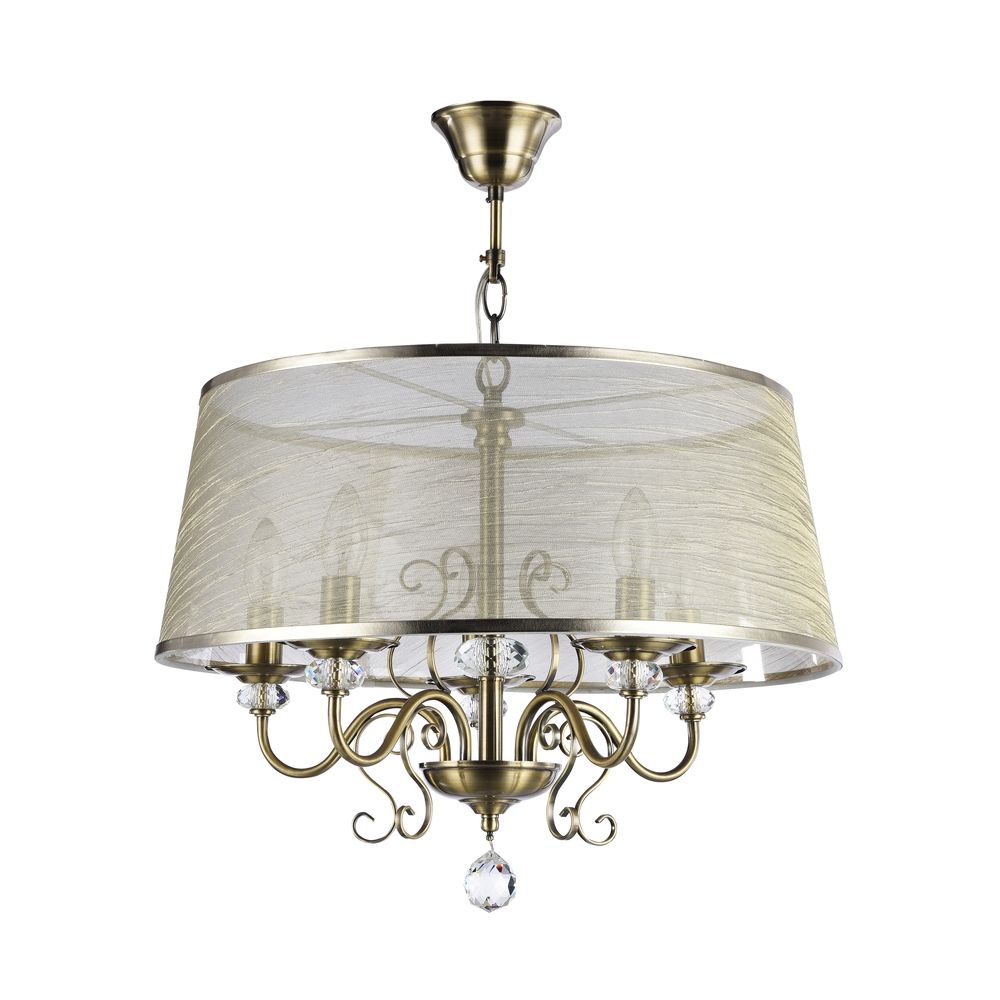 FR2405-PL-05C-BZ. Freya. Люстра  5*E14  40W 220V. Бронзовый