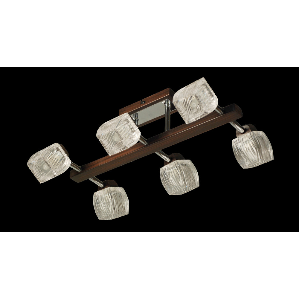 CL518161. CitiLux. Кингстон.Светильник потолочны,й.Хром, венге, 6*G9 40W 220V IP20