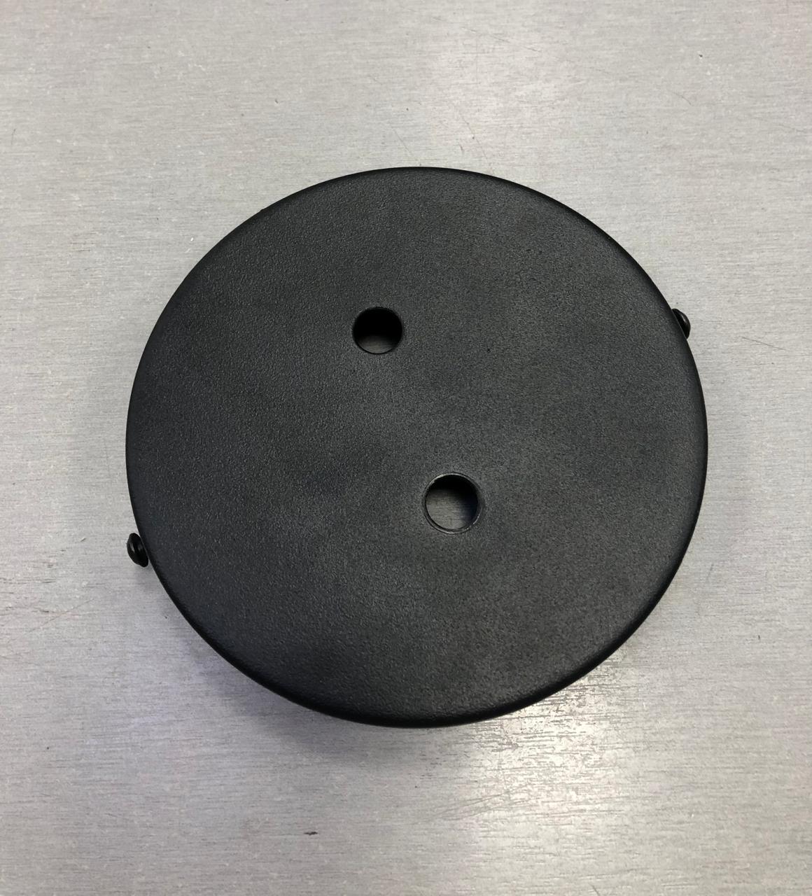 BASE.120.BL.Комплектующие.Универсальное потолочное крепление для 2-х светильников,D120mm,металл.Черн