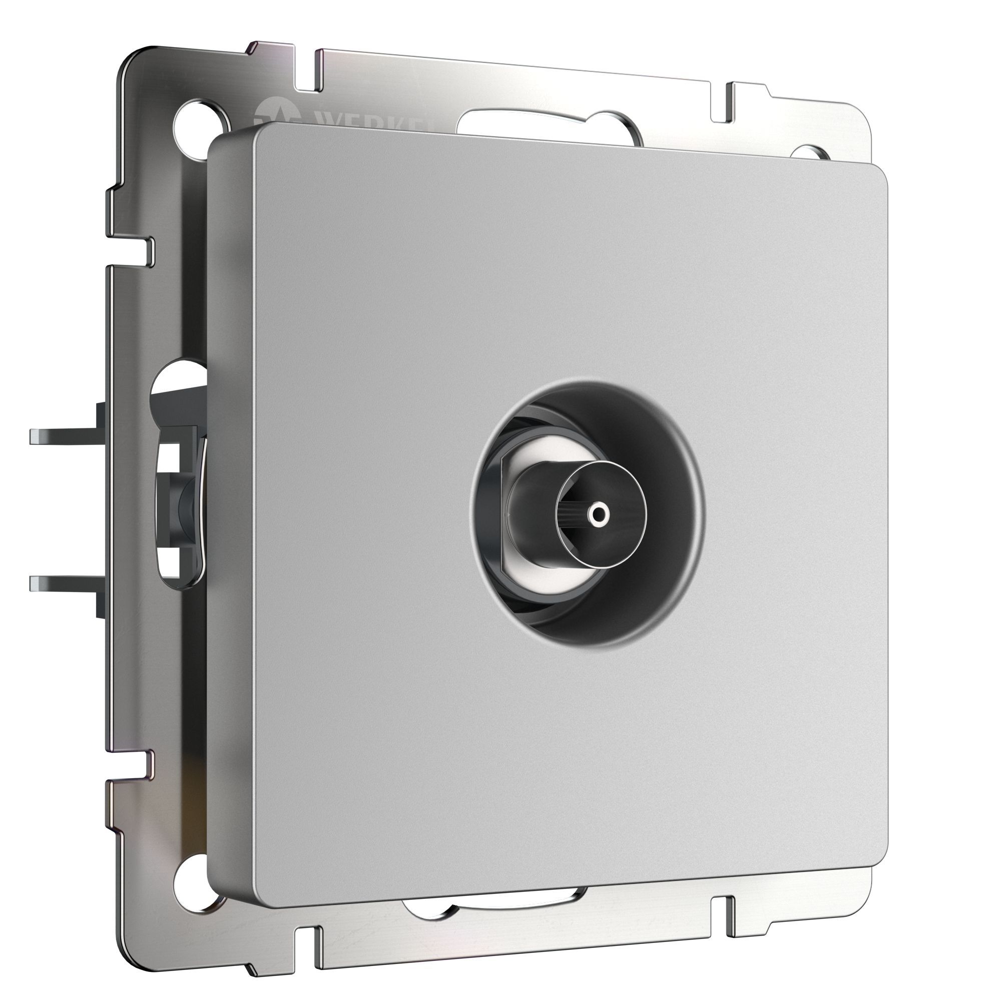 Розетка TV оконечная  Серебряный .Werkel W1183006