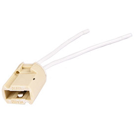 Паторон керамический  G9 с проводами 2*8см. Ecola AB09LWEAY