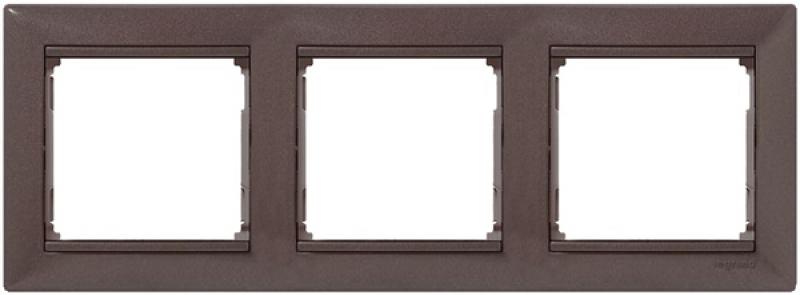 770003. Legrand. Valena ("модерн"). Рамка на 3-поста. не горючий пластик