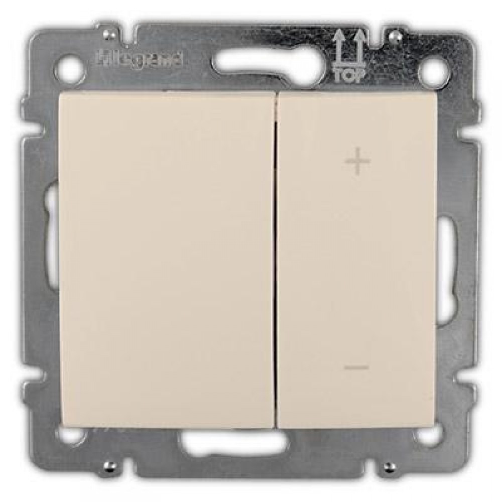 774162. Legrand Valena (Слоновая кость). Светорегулятор (диммер) 40W-400W, для ламп накаливания и га