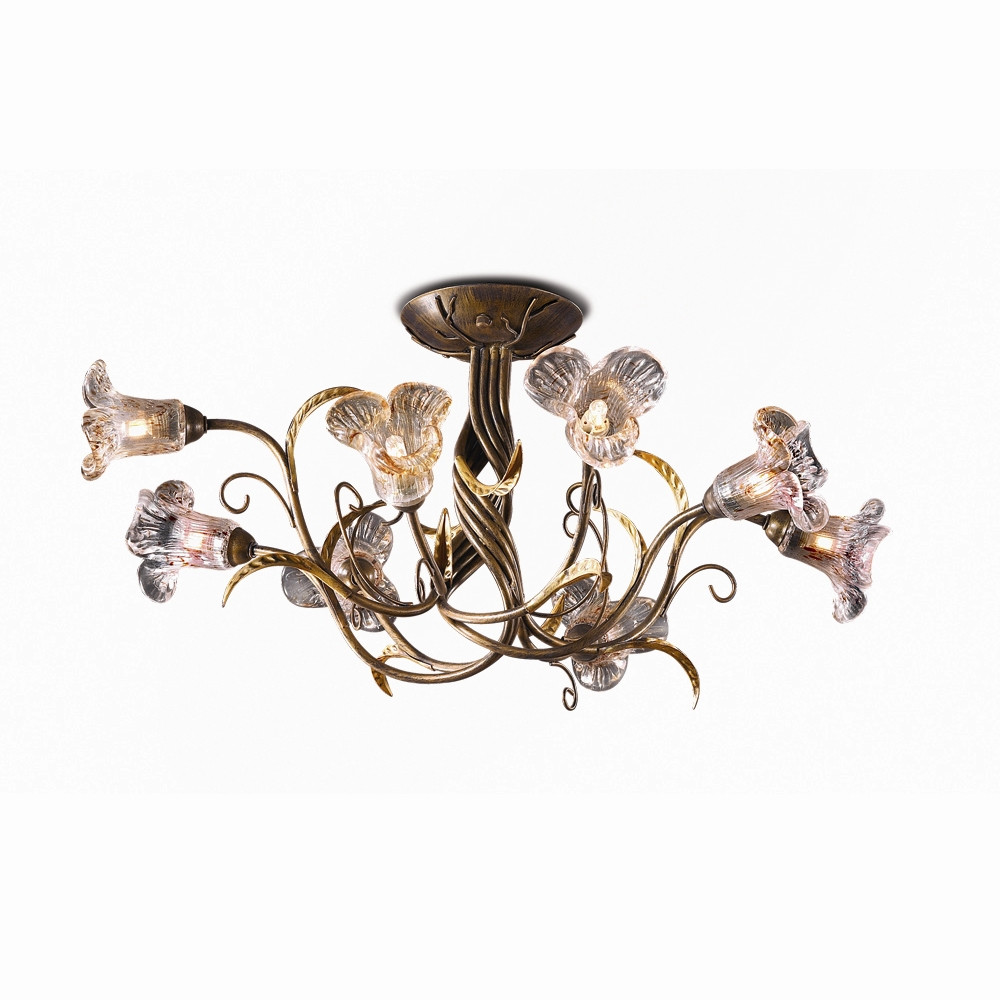 1814/8. Odeon Light. Люстра  8*G9  40W 220V. Античная бронза