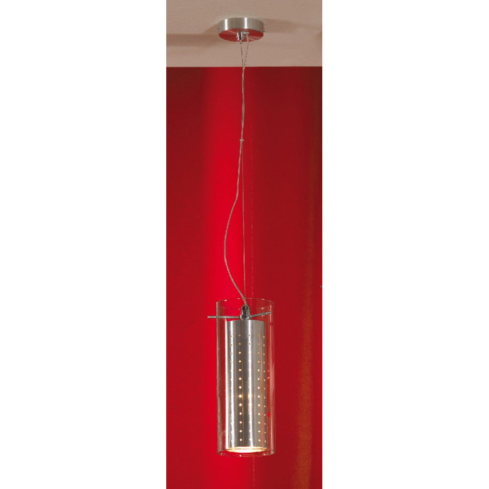 Светильник подвесной   1*E27  40W 220V. Хром матовый Lussole Vasto LSL-7816-01