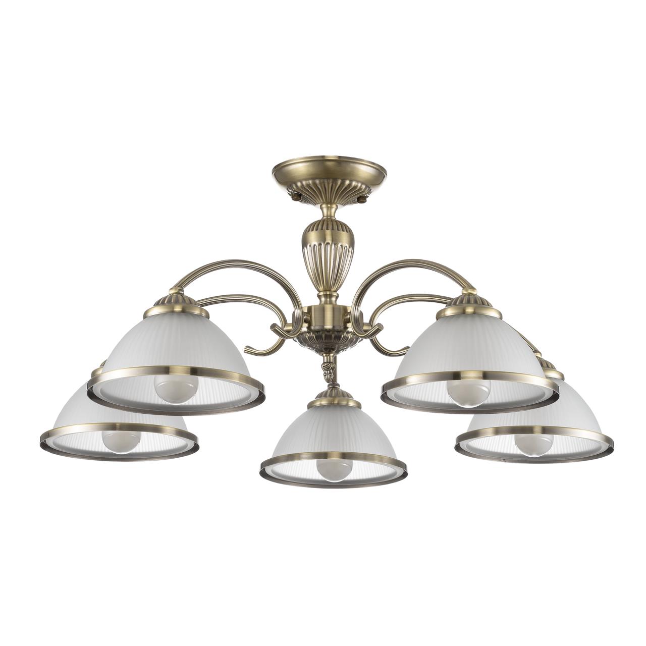 CL422153.CitiLux. Люстра. 5*E27,60W,220V. Бронза, белый