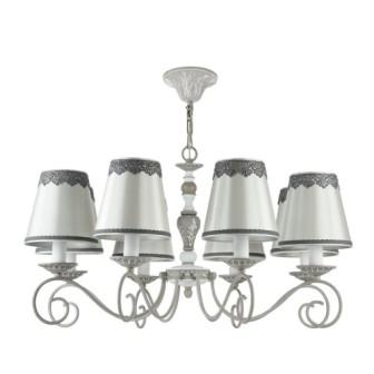 ARM023-08-S. Maytoni. Люстра  8*E27  40W 220V. Серый антик, белый