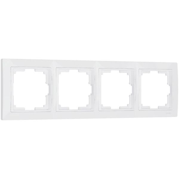 Рамка на 4-поста белый поликарбонат Werkel Snabb basic W0042001
