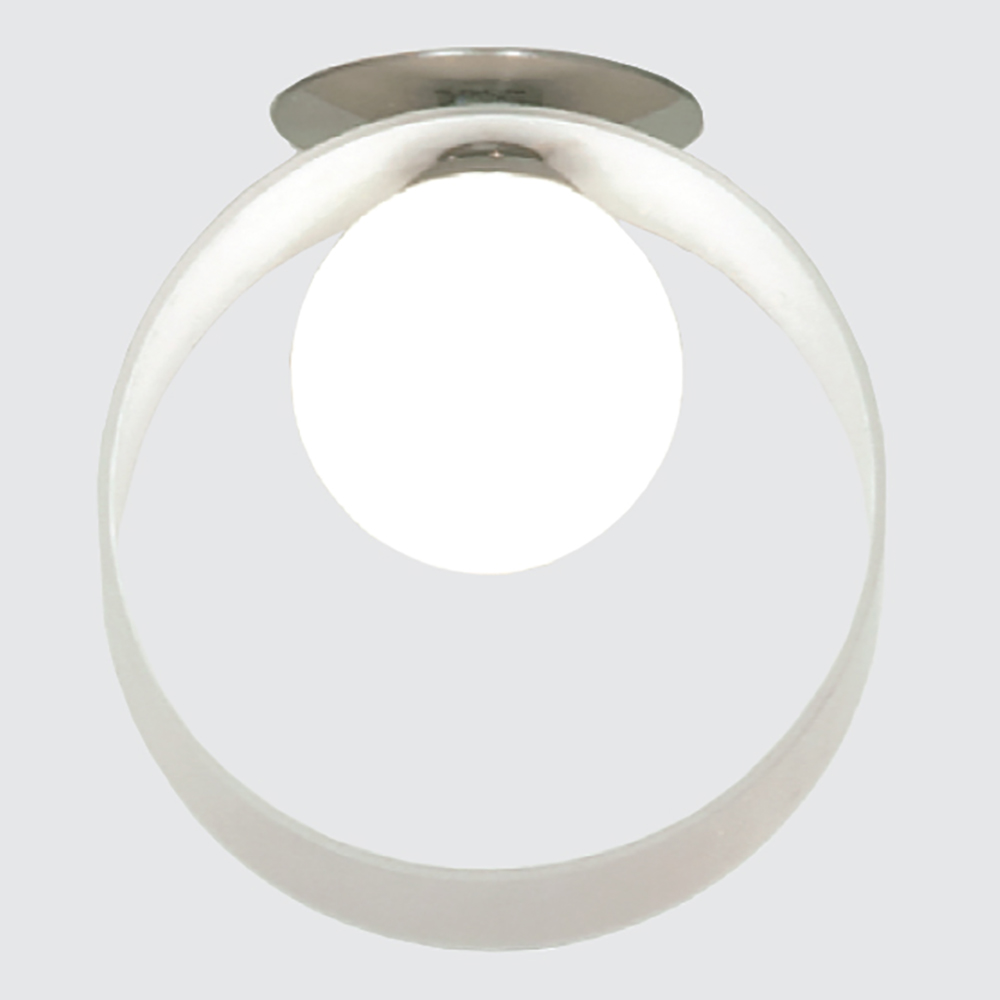 Встраиваемый светильник 1*G9 40W,220V,. Хром, белое стекло. Lussole LSN-0400-01