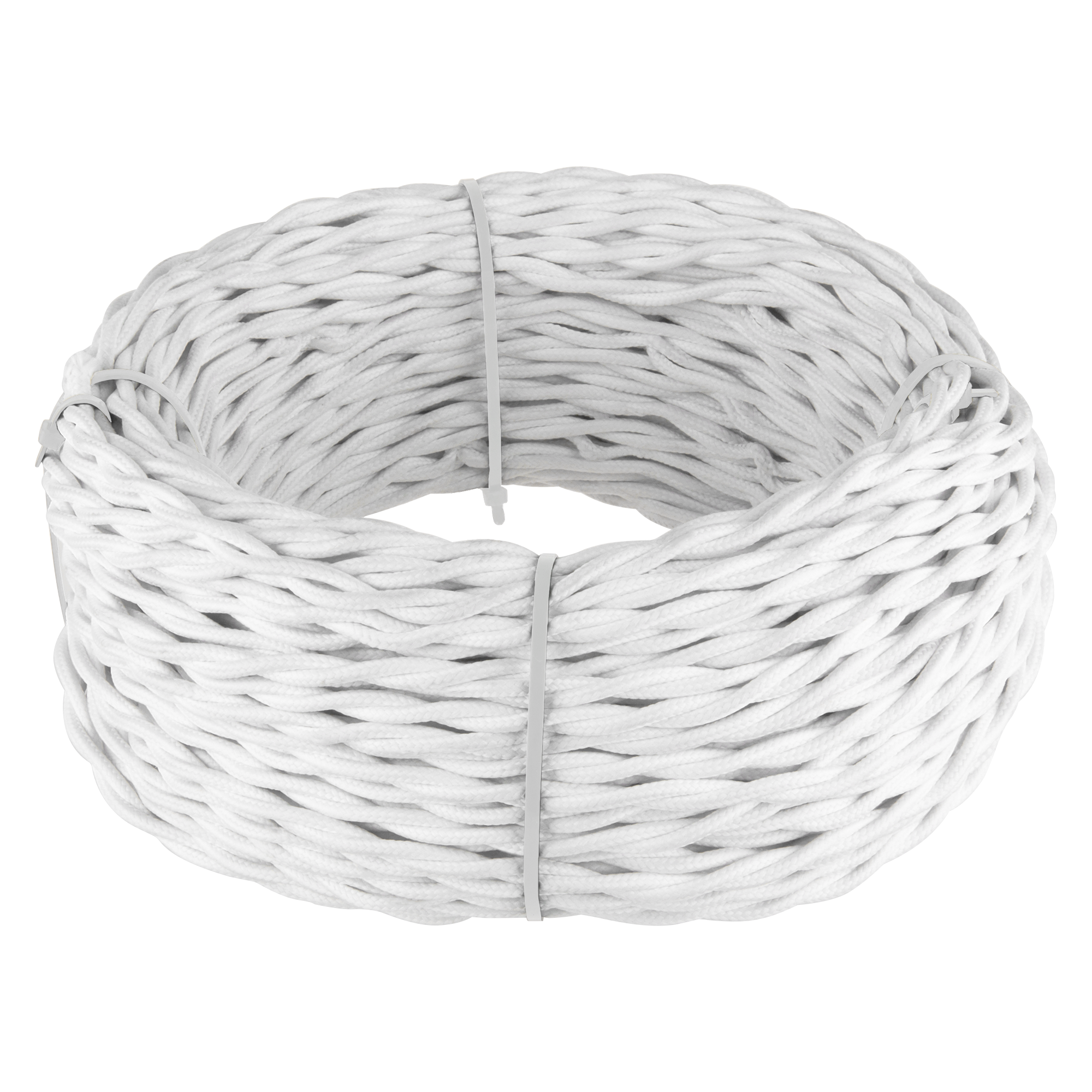 Провод соединительный в оплетке 2х2.5 Витой Белый. Werkel W6452301