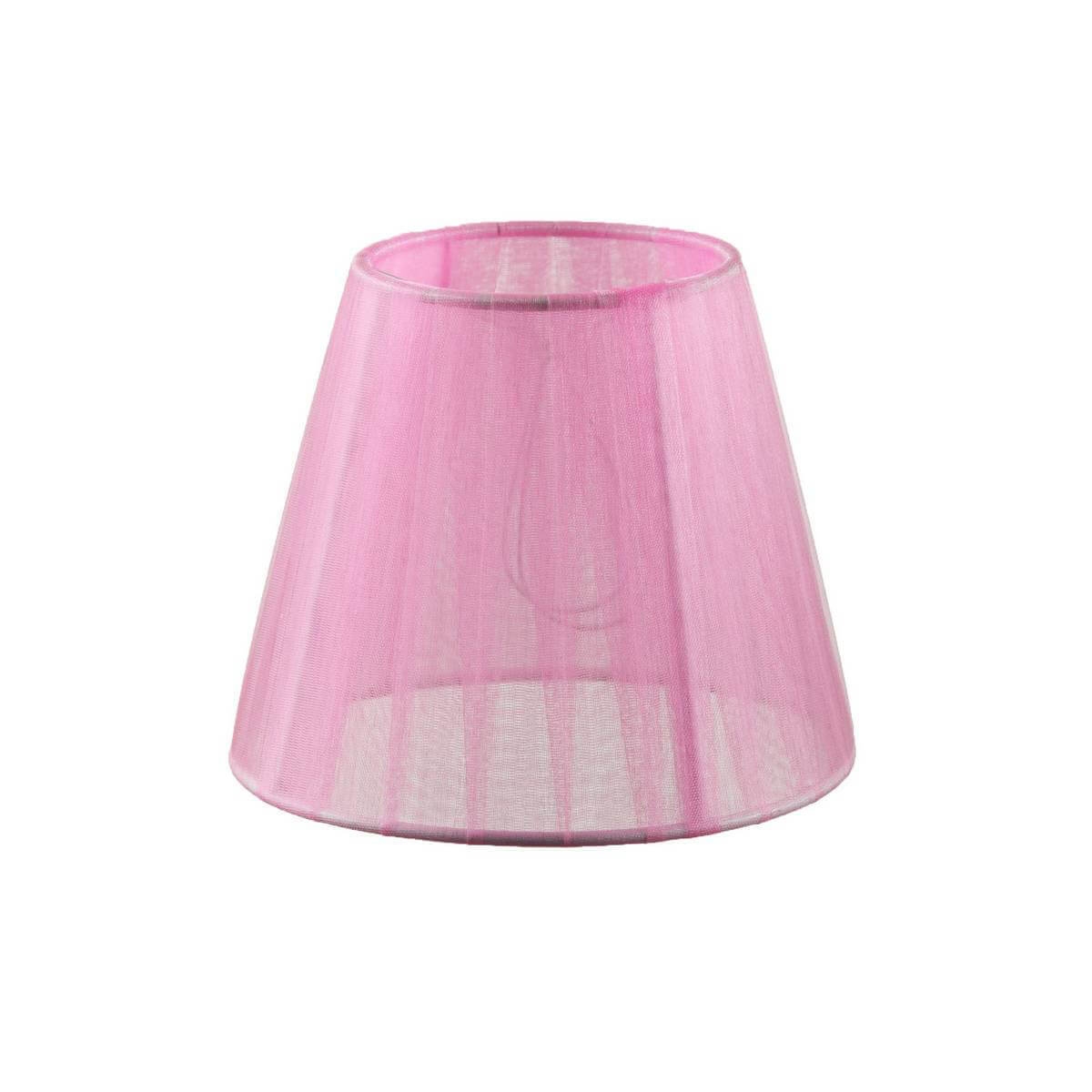LMP-Rose-130.Maytoni.Абажур тканевый для люстры пружина (на колбу лампы), Органза. Розовый