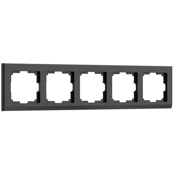 Рамка на 5-постов черный поликарбонат Werkel Stark W0051808