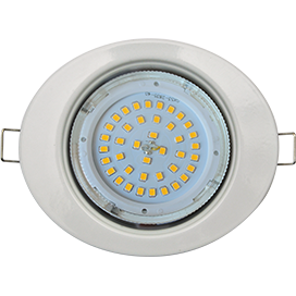 Встраиваемый светильник овал 1*GX53 220V,. белый. Ecola FW53ELECB