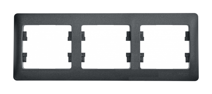 Simon Simon 34 Графит Рамка на 3 поста Графит 34630-38