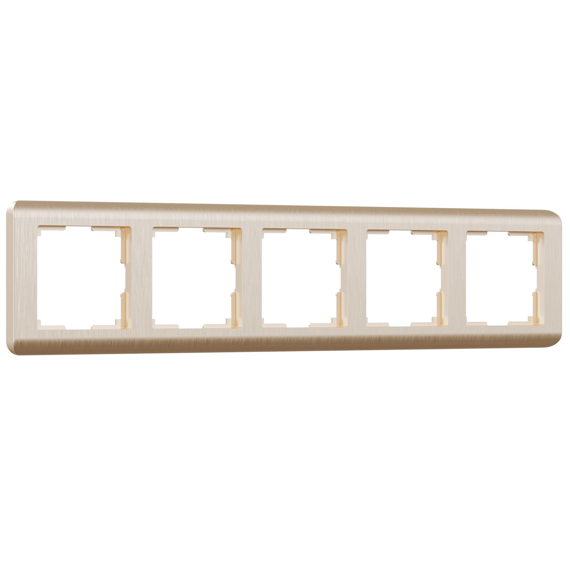 Рамка на 5 постов Шампань (рифленый) поликарбонат рифленый. Werkel Stream  W0052111