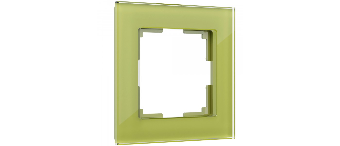 Рамка на 1 пост Фисташковый Стекло Werkel Favorit W0011116