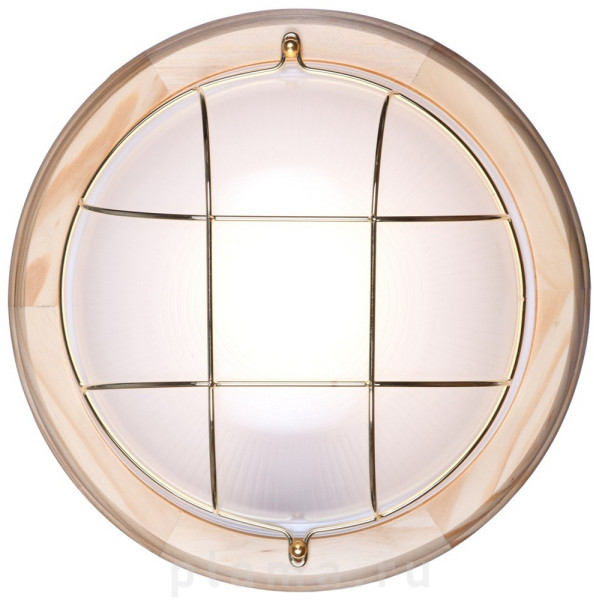 530-712-01 Velante Влагозащищенный накладной светильник, 1*E27 60W 220V IPIP44. Светлое дерево